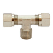 Riegler T-Einschraubverschraubung, R 3/8 a., Rohr-Außen-Ã˜ 8 mm, MS vern.-1