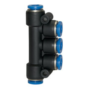 Riegler T-Mehrfachverteiler, Steckanschluss »Blaue Serie«, Schlauch-Ã˜ 5x4