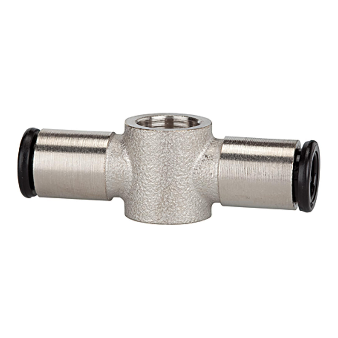 Riegler T-piece, pour raccord creux G 3/8, Ø tuyau 12 mm, MS nickelé