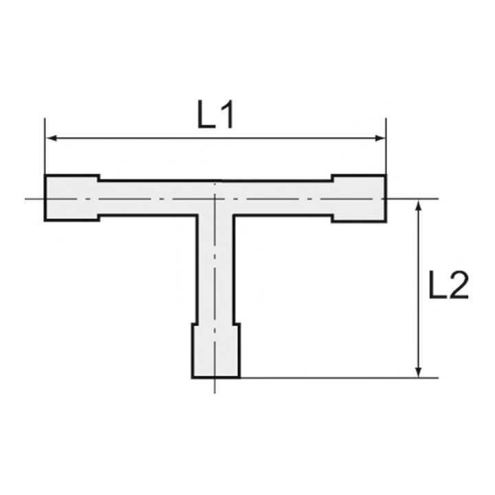 Riegler T-raccord de réduction, pour tuyau LW 18/10/18 mm, POM