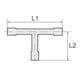 Riegler T-Reduzierstutzen, für Schlauch LW 8/4/8 mm, POM
