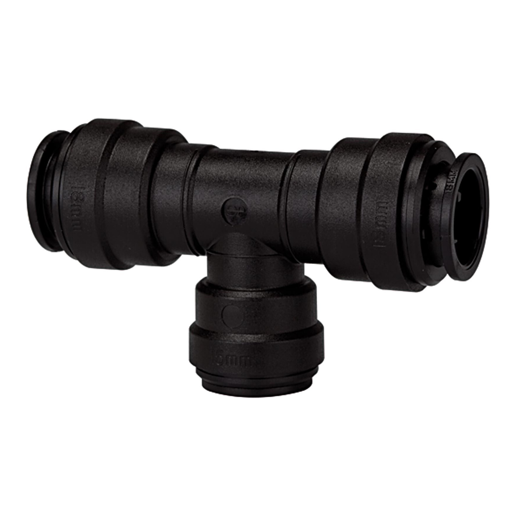 Riegler T-Reduzierverbinder POM, für Schlauch-Ã ̃1 22, für Schlauch-Ã ̃2 15