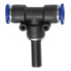 Riegler T-Steckverb., Stecknippel 4 »Blaue Serie«, Schl.-Ã˜ 4