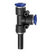 Riegler T-Steckverbind., Stecknippel 12mm »Blaue Serie« L-Form, Schl.-Ã˜8