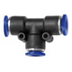 Riegler T-Steckverbindung »Blaue Serie«, reduzierend, Schlauch-Ã˜ 2x8/1x10-1