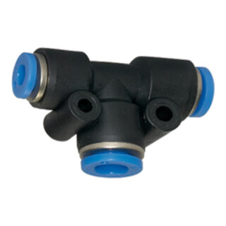 Riegler T-Steckverbindung »Blaue Serie«, reduzierend, Schlauch-Ã˜ 2x8/1x6