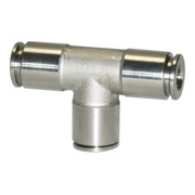 Riegler T-Steckverbindung, für Schlauch-Außen-Ã˜ 12, 15bar, Edelst. 1.4404