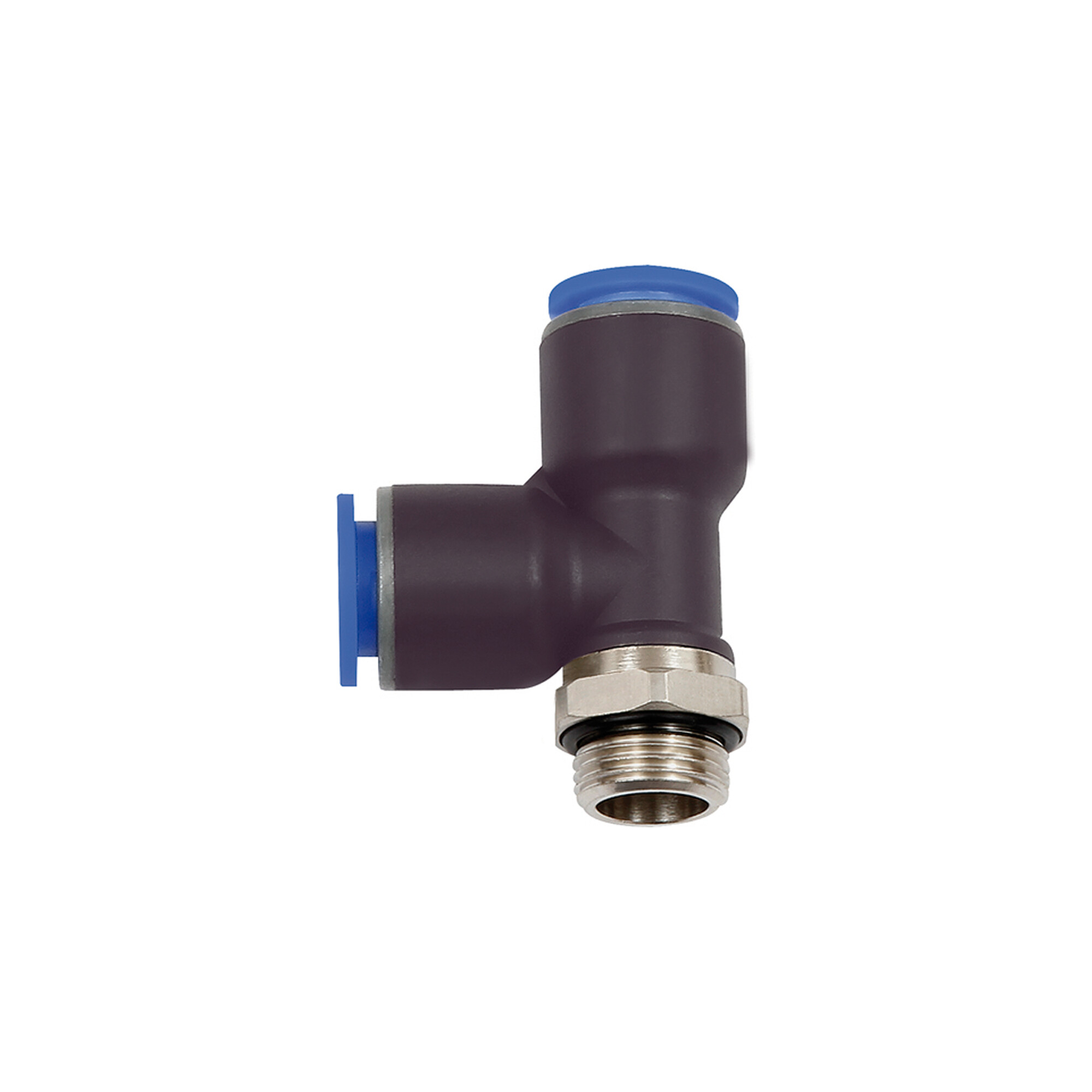 Riegler T-Steckverschr. »Blaue Serie«, L-Form, drehbar, G 1/8 a., Ã ̃12mm