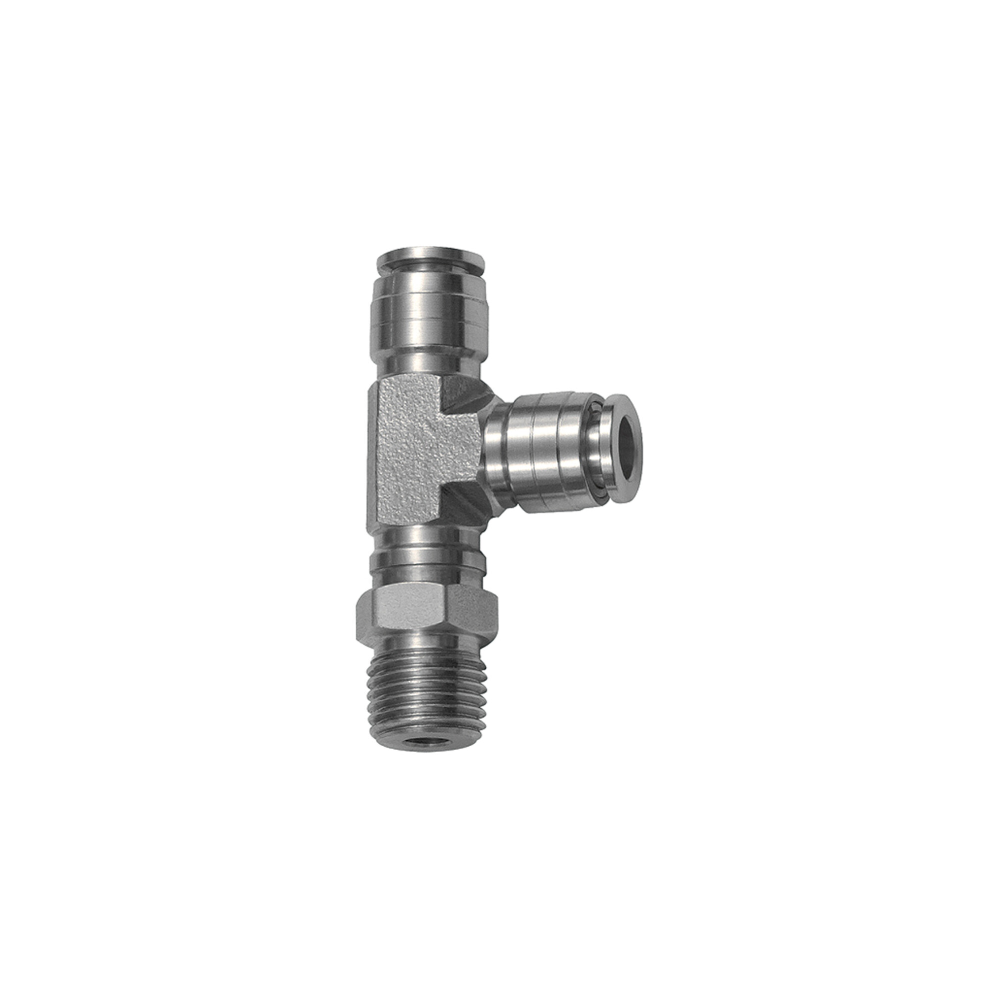 Riegler T-Steckverschr., L-Form, drehbar, R 1/2 a., Schlauch-Ã ̃ 12, ES