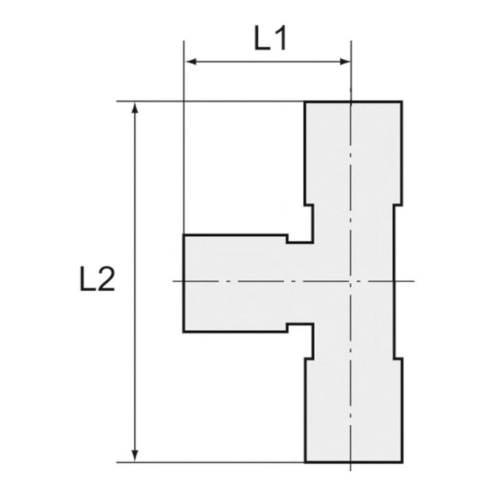 Riegler T-Steckverschr., L-Form, drehbar, R 1/8 a., Schlauch-Ã˜ 6, ES