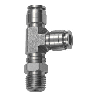 Riegler T-Steckverschr., L-Form, drehbar, R 3/8 a., Schlauch-Ã˜ 12, ES