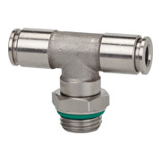 Riegler T-Steckverschra., drehbar, G 1/4 a., Schl.-Ã˜ 8, 15bar, ES 1.4404