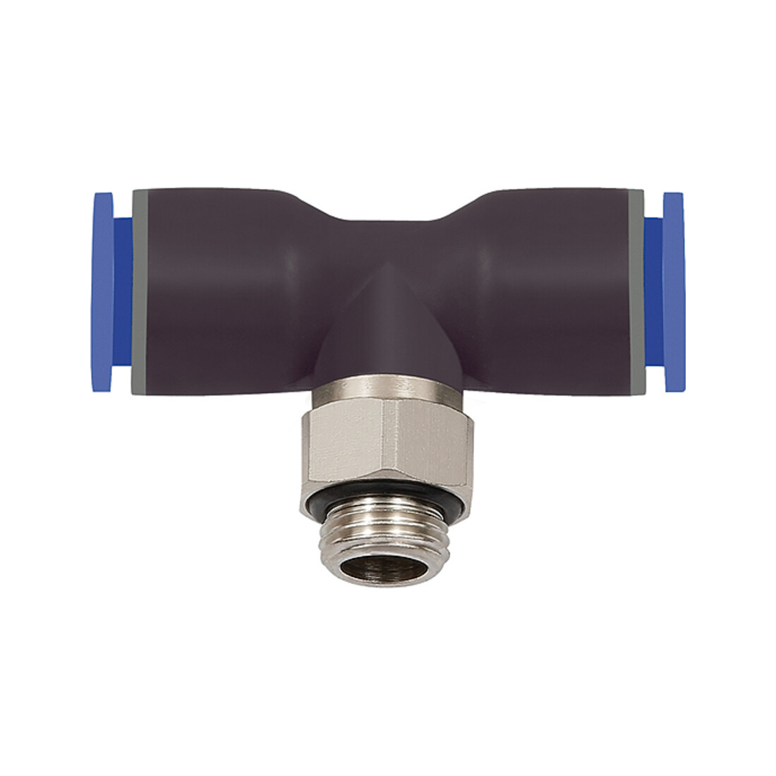 Riegler T-Steckverschraubung »Blaue Serie«, drehbar, G 1/2 außen Ø 16 mm
