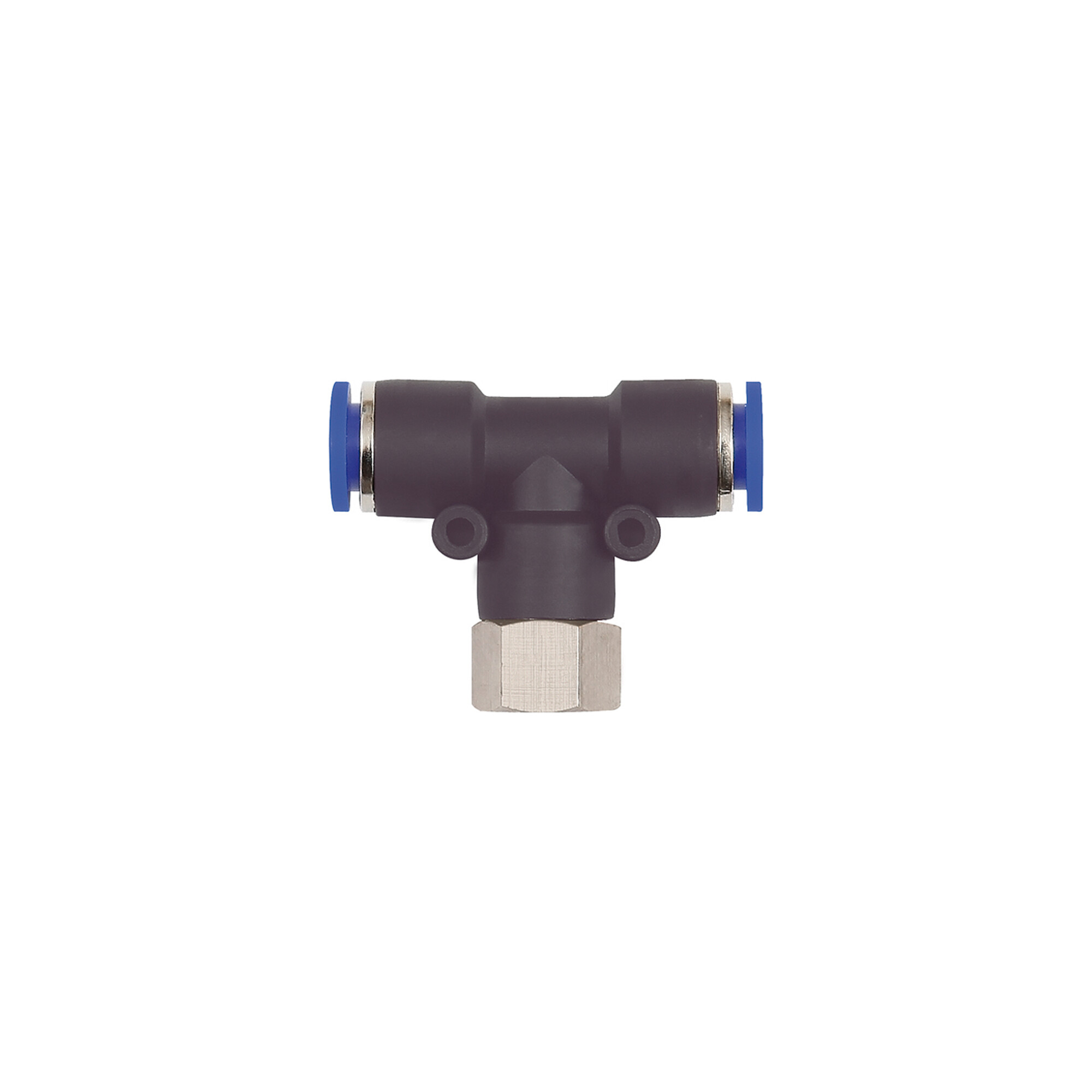 Riegler T-Steckverschraubung »Blaue Serie«, drehbar, G 1/2 innen, Ã ̃ 10 mm