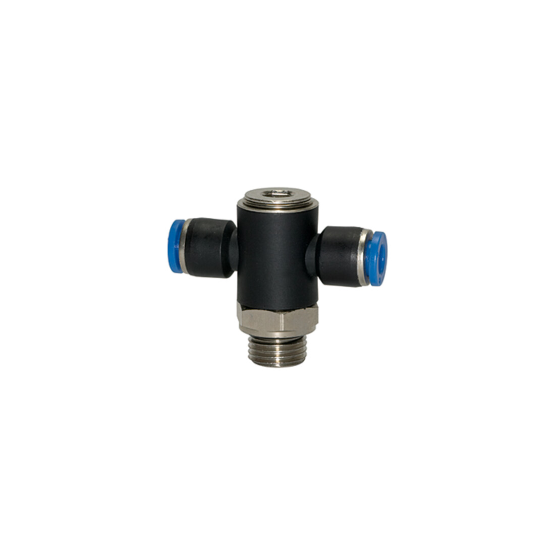 Riegler T-Steckverschraubung »Blaue Serie«, drehbar, G 1/4 außen, Ø 10 mm