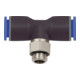 Riegler T-Steckverschraubung »Blaue Serie«, drehbar, G 1/4 außen Ã˜ 8 mm-1