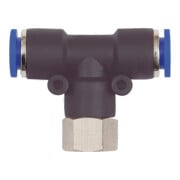 Riegler T-Steckverschraubung »Blaue Serie«, drehbar, G 1/4 innen, Ã˜ 4 mm-1
