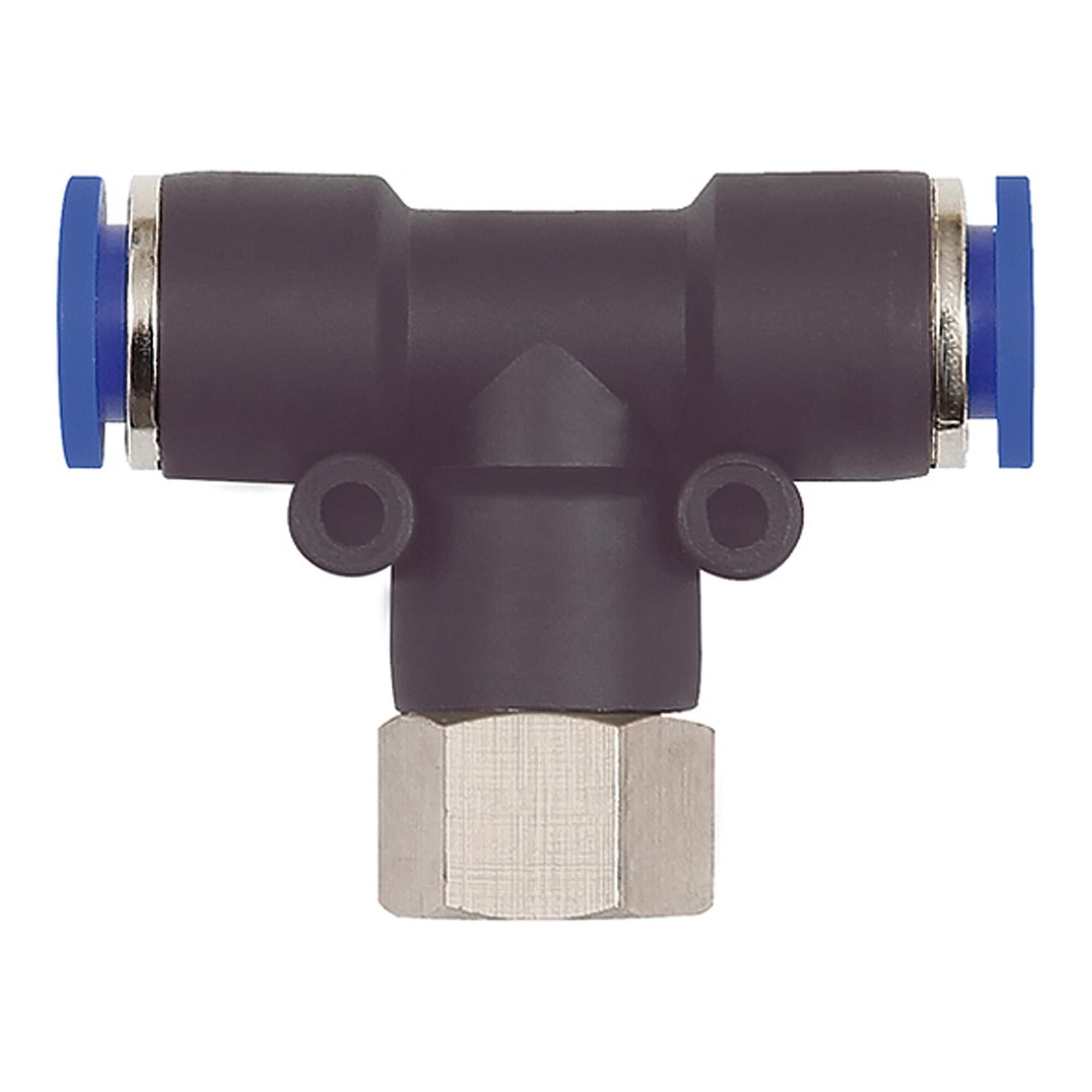 Riegler T-Steckverschraubung »Blaue Serie«, drehbar, G 1/4 innen, Ã ̃ 4 mm