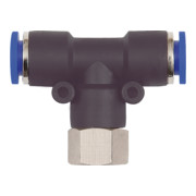 Riegler T-Steckverschraubung »Blaue Serie«, drehbar, G 1/4 innen, Ã˜ 8 mm