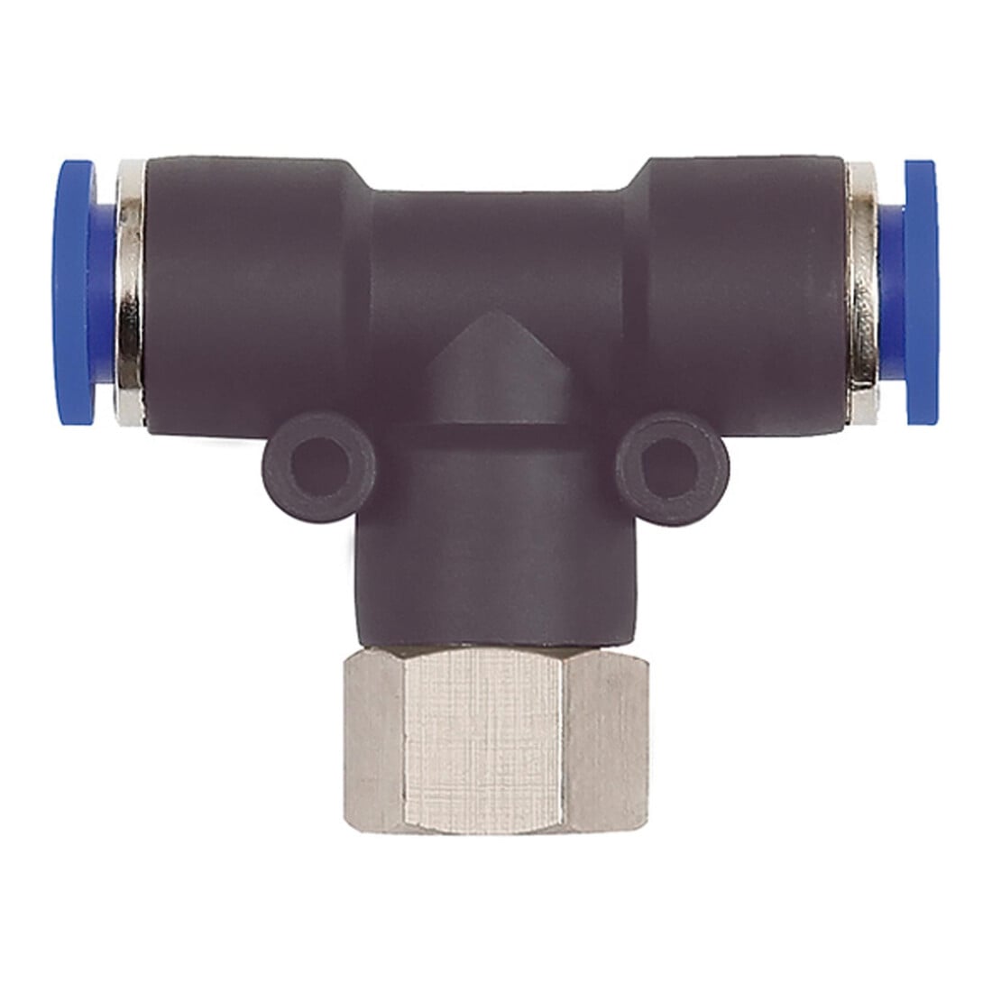 Riegler T-Steckverschraubung »Blaue Serie«, drehbar, G 1/4 innen, Ø 6 mm