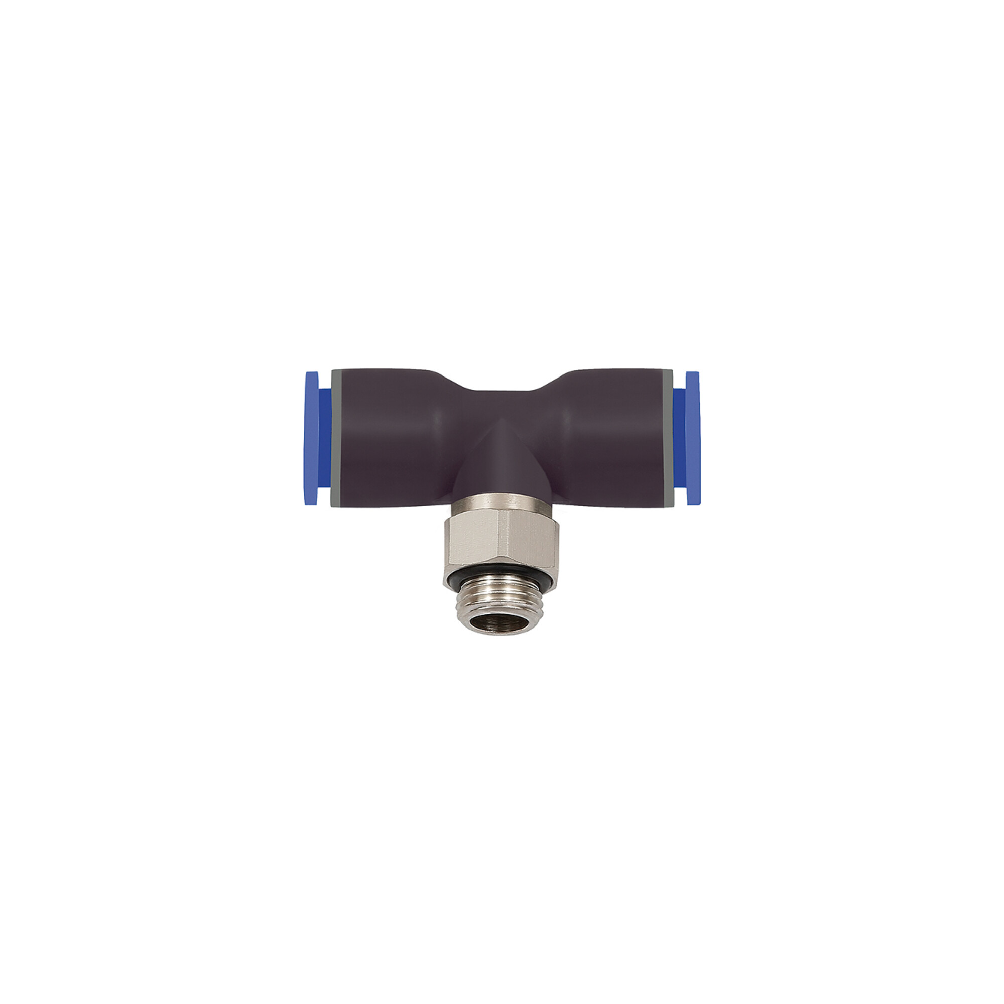 Riegler T-Steckverschraubung »Blaue Serie«, drehbar, G 1/8 außen à ̃ 8 mm