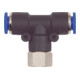 Riegler T-Steckverschraubung »Blaue Serie«, drehbar, G 1/8 innen, Ø 4 mm