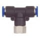 Riegler T-Steckverschraubung »Blaue Serie«, drehbar, G 3/8 innen, Ø 10 mm