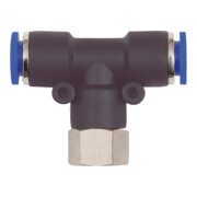 Riegler T-Steckverschraubung »Blaue Serie«, drehbar, M5 innen, Ã˜ 6 mm-1