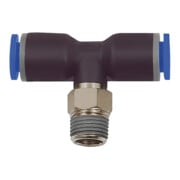 Riegler T-Steckverschraubung »Blaue Serie«, drehbar, R 1/2 außen Ã˜ 6 mm-1