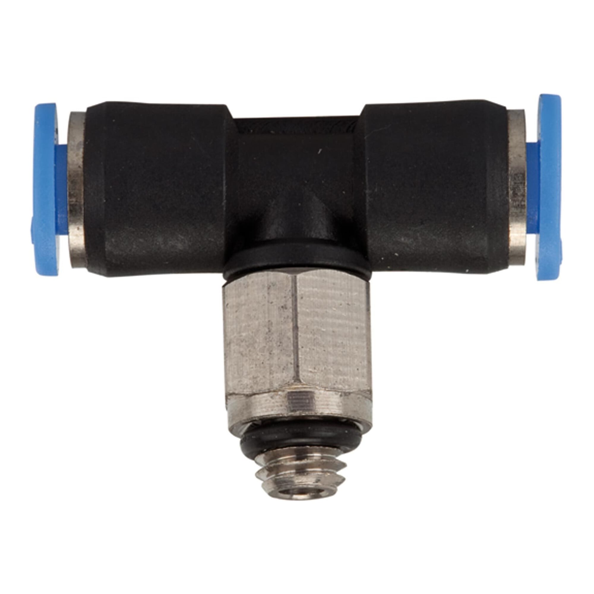 Riegler T-Steckverschraubung »Blaue Serie« mini, drehbar, M5, 131.005-4M