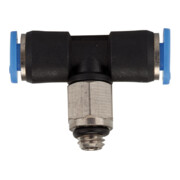 RIEGLER T-Steckverschraubung Blaue Serie mini, drehbar-1