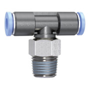 Riegler T-Steckverschraubung Blaue Serie mini R 1/8, drehbar R 1/8  inch