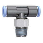 Riegler T-Steckverschraubung Blaue Serie mini R 1/8, drehbar R 1/8  inch-1