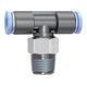 Riegler T-Steckverschraubung »Blaue Serie« mini, drehbar, R 1/8, 132.018-6M