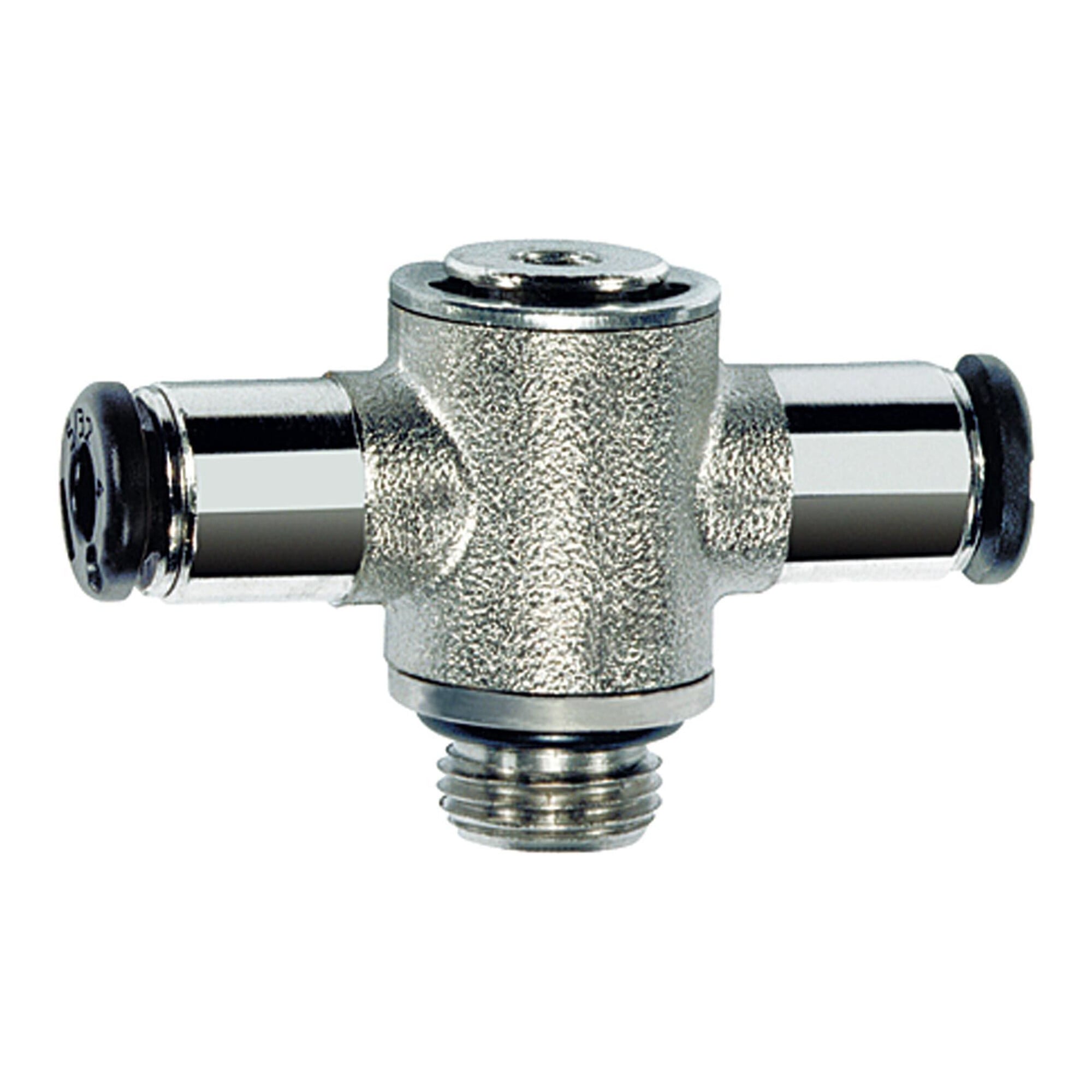 Riegler T-Steckverschraubung »click-clock«, drehbar, G 1/4 a., Schl-Ã ̃ 6