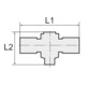 Riegler T-Steckverschraubung »click-clock«, drehbar, G 1/4 a., Schl-Ã˜ 8