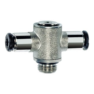 Riegler T-Steckverschraubung »click-clock«, drehbar, G 1/4 a., Schl-Ã˜ 10