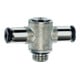Riegler T-Steckverschraubung »click-clock«, drehbar, G 1/8 a., Schl-Ø 8