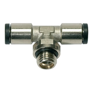 Riegler T-Steckverschraubung »click-clock«, drehbar, G 1/8 a.,Schlauch-Ã˜5