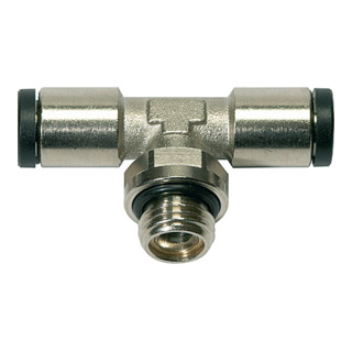 Riegler T-Steckverschraubung »click-clock«, drehbar, G 1/8 a.,Schlauch-Ã˜5