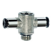 Riegler T-Steckverschraubung »click-clock«, drehbar, G 3/8 a., Schl-Ã˜ 8