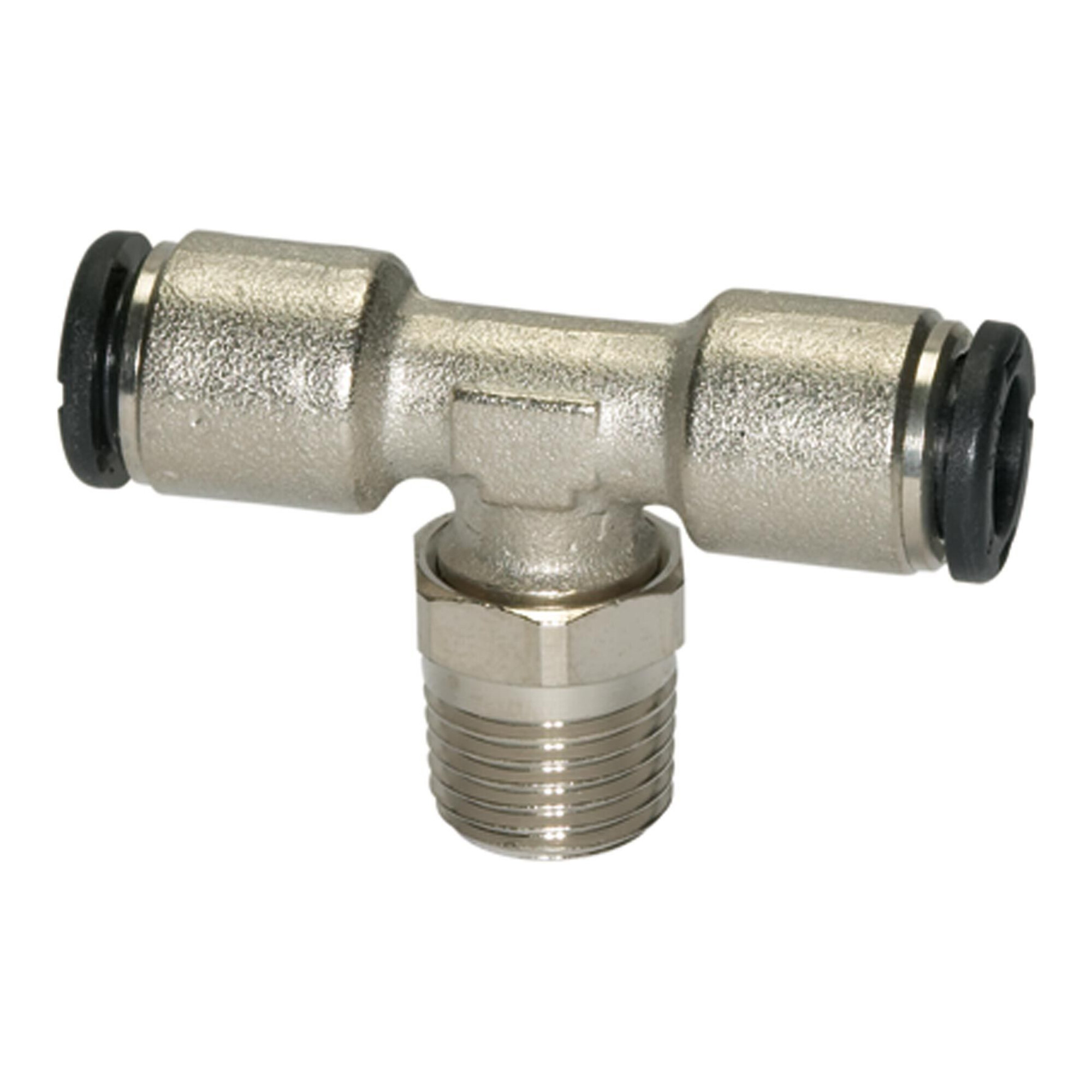 Riegler T-Steckverschraubung »click-clock«, drehbar, R 1/8 außen à ̃ 6 mm
