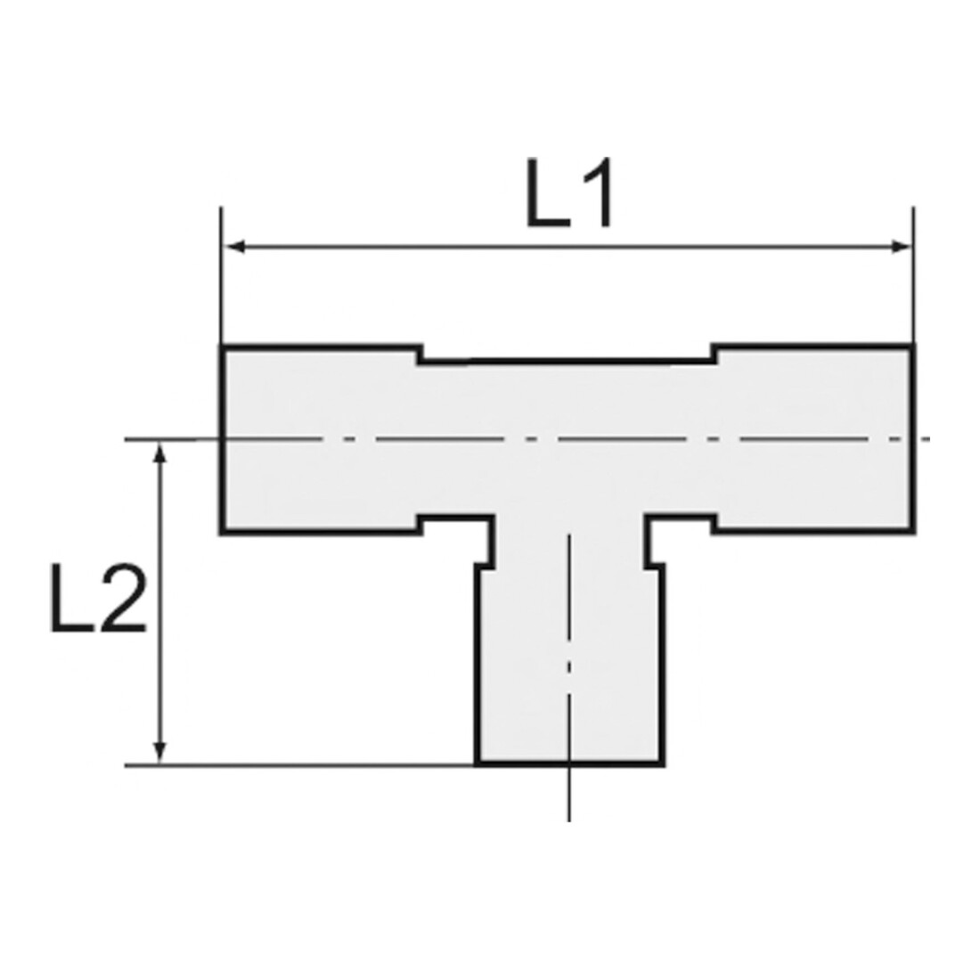 Riegler T-Steckverschraubung »click-clock«, drehbar, R 1/8 außen Ø 6 mm