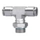 Riegler T-Steckverschraubung, drehbar, G 3/8 a., Schlauch-Ã˜ 14, ES 1.4404