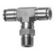 Riegler T-Steckverschraubung, drehbar, R 1/8 a., Schlauch-Ã˜ 4, ES 1.4404