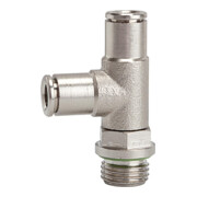 Riegler T-Steckverschraubung L-Form  »metallica «, drehbar, G 1/2 a. Ã˜ 14mm-1