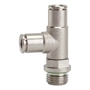 Riegler T-Steckverschraubung L-Form »metallica«, drehbar, G 3/8 a. Ã˜ 14mm