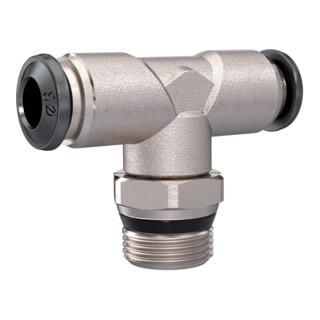 Riegler T-Steckverschraubung »universal short«, drhb. 3/8, Schl.8