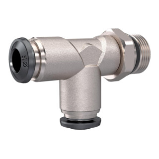 Riegler T-Steckverschraubung »universal short« L-Form, drhb. 1/8, Schl.6