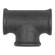 Riegler T-Stück 130, 3 x Rp 1/4 i., Temperguss schwarz-1